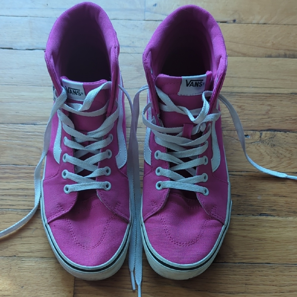 Vans Pink High-Top Canvas Sneakers Pink